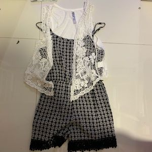 romper with vest